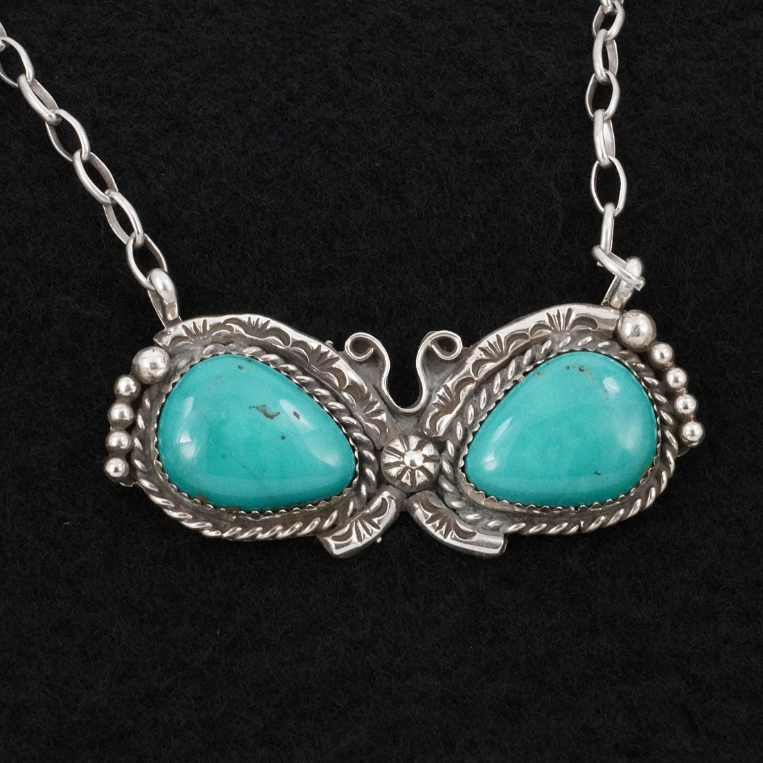 Phil Nez Turquoise & Sterling Silver Necklace