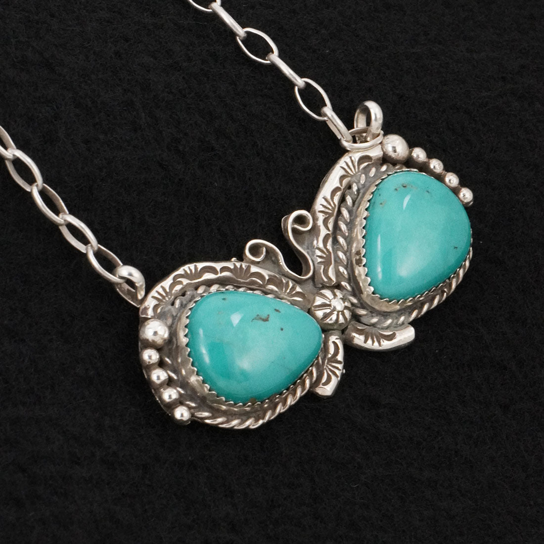 Phil Nez Turquoise & Sterling Silver Necklace