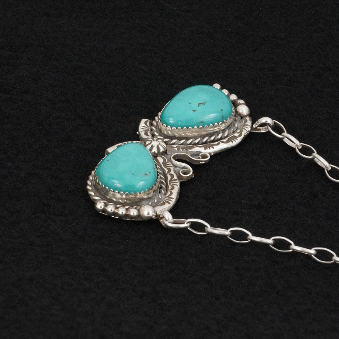 Phil Nez Turquoise & Sterling Silver Necklace
