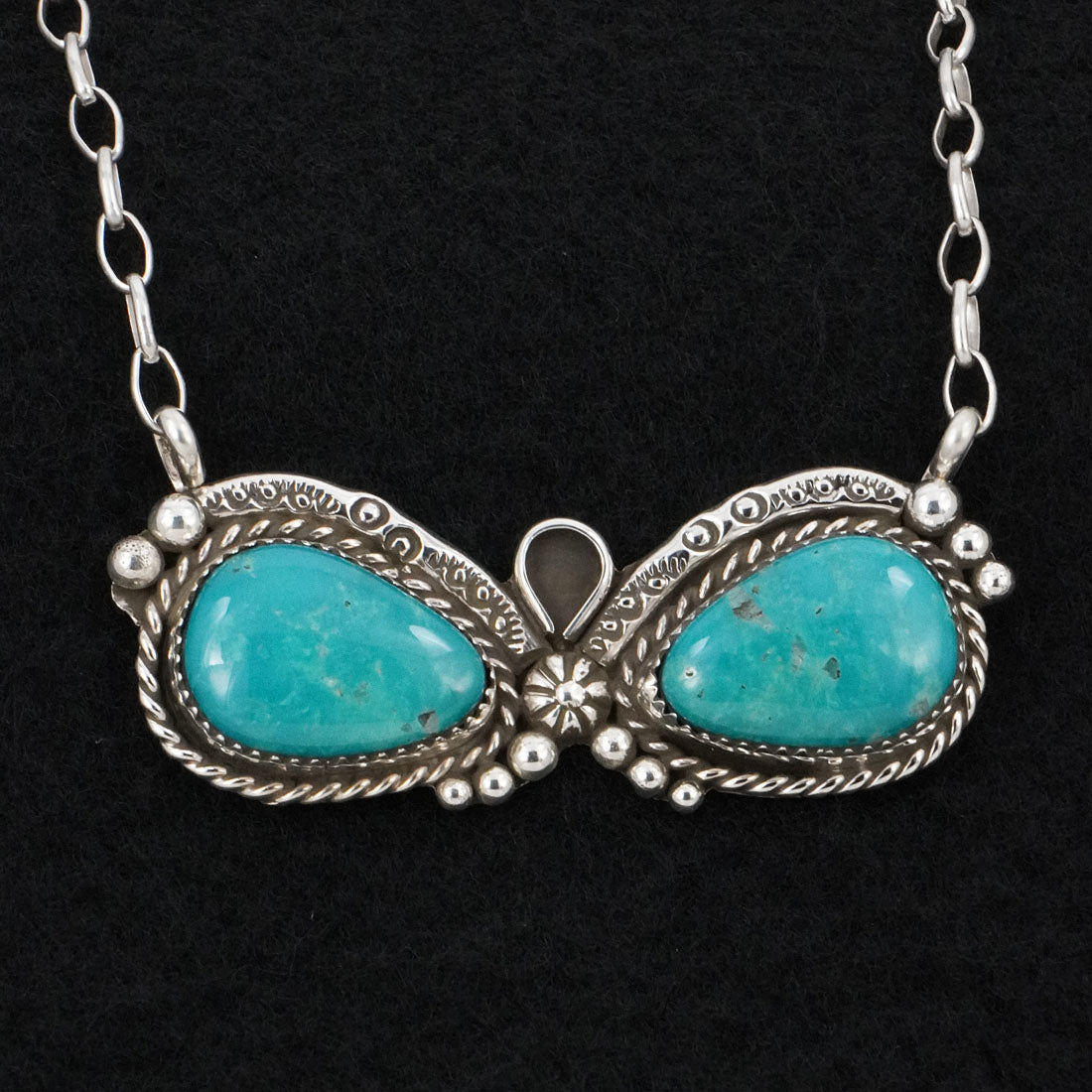 Phil Nez Turquoise & Sterling Silver Necklace