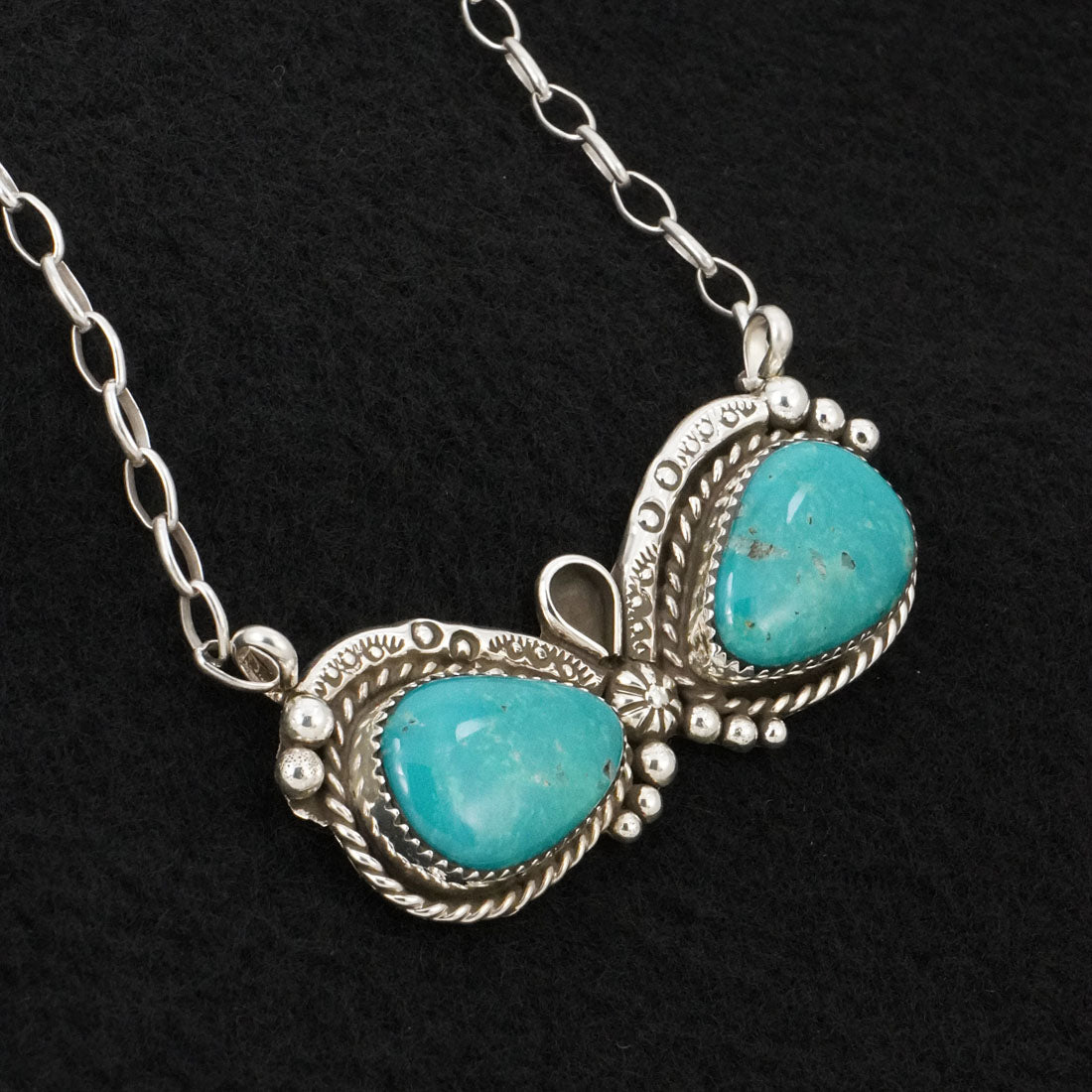 Phil Nez Turquoise & Sterling Silver Necklace