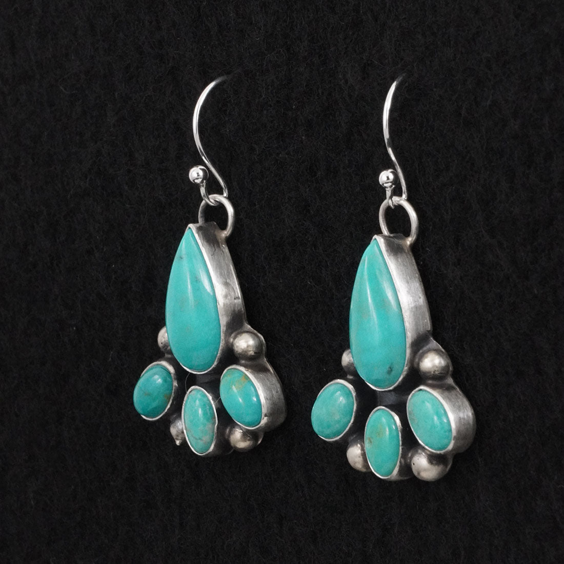 Kathleen Livingston Turquoise & Sterling Silver Earrings