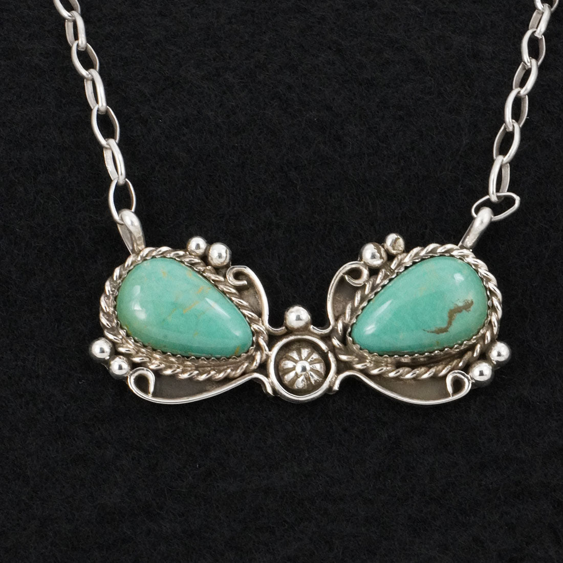 Phil Nez Turquoise & Sterling Silver Necklace