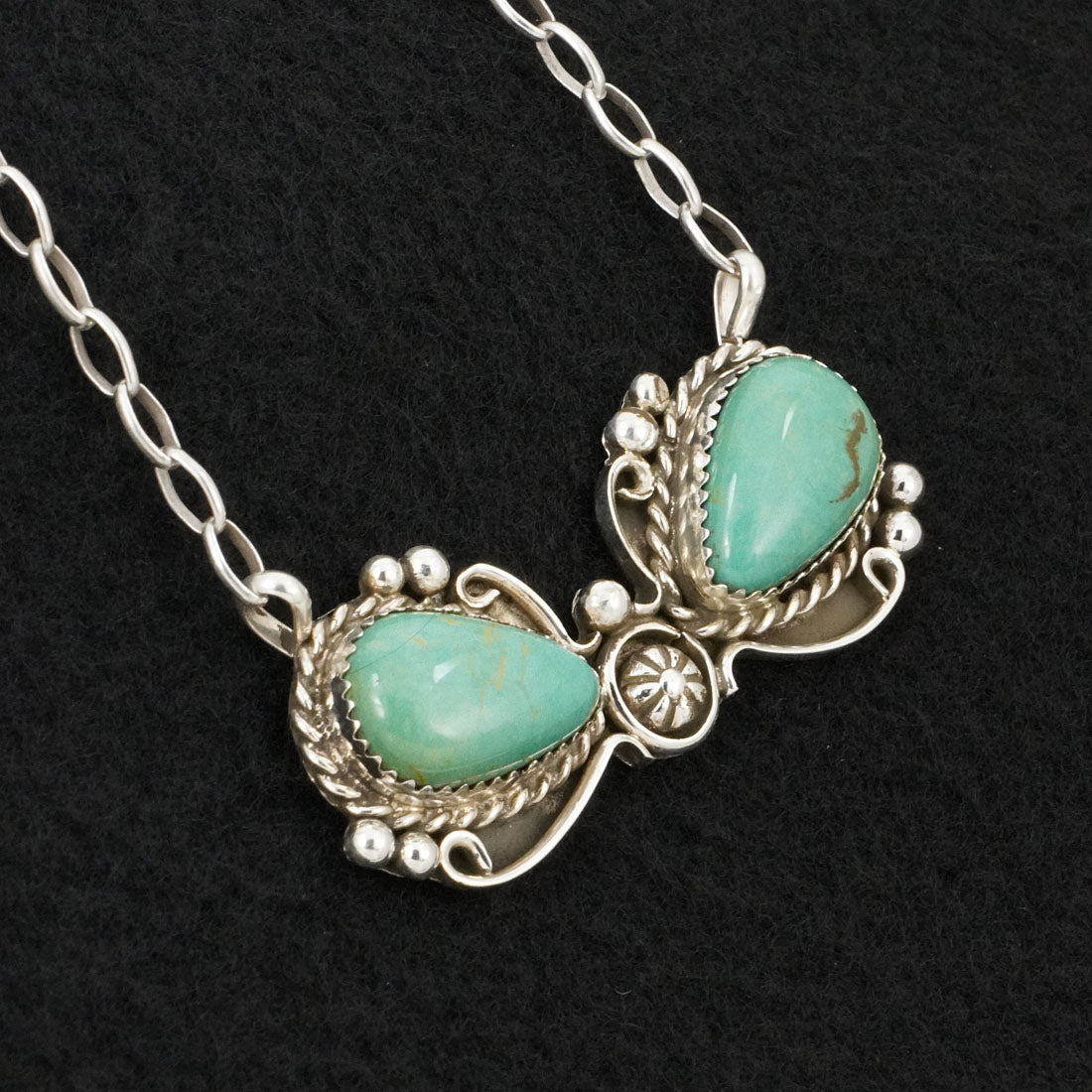 Phil Nez Turquoise & Sterling Silver Necklace