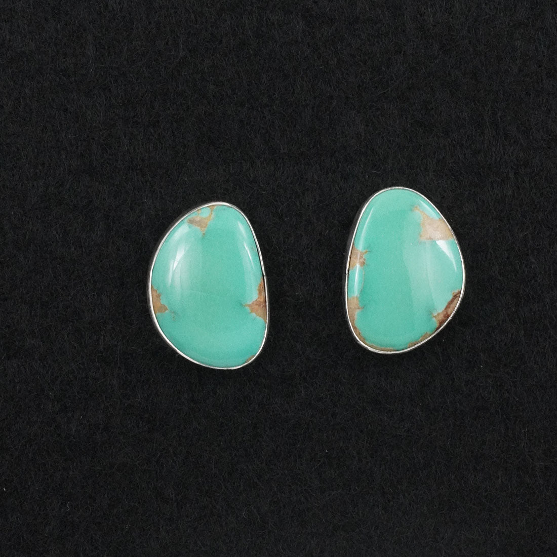 Eugene Gruber Turquoise & Sterling Silver Earrings