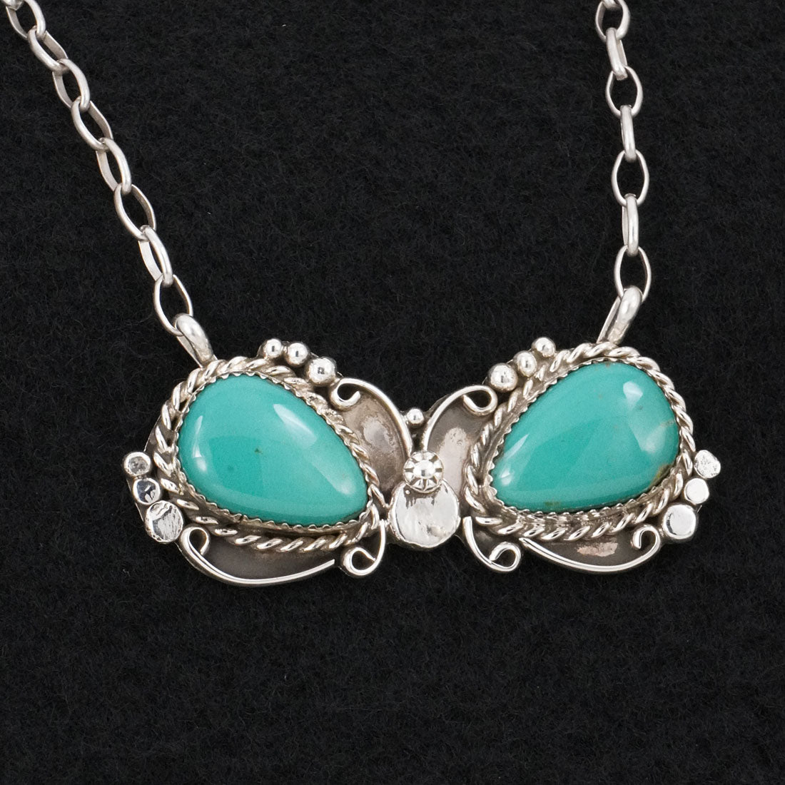Phil Nez Turquoise & Sterling Silver Necklace
