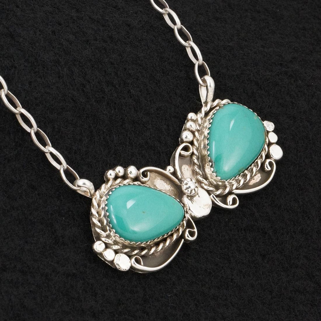 Phil Nez Turquoise & Sterling Silver Necklace
