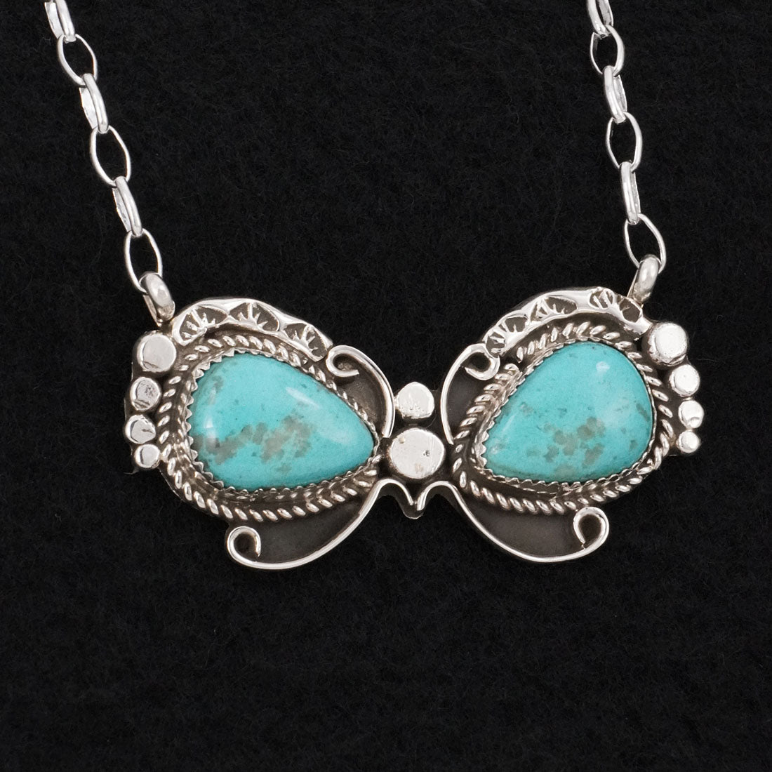 Phil Nez Turquoise & Sterling Silver Necklace