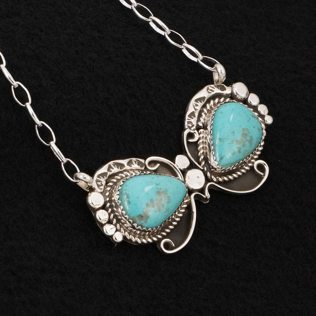 Phil Nez Turquoise & Sterling Silver Necklace