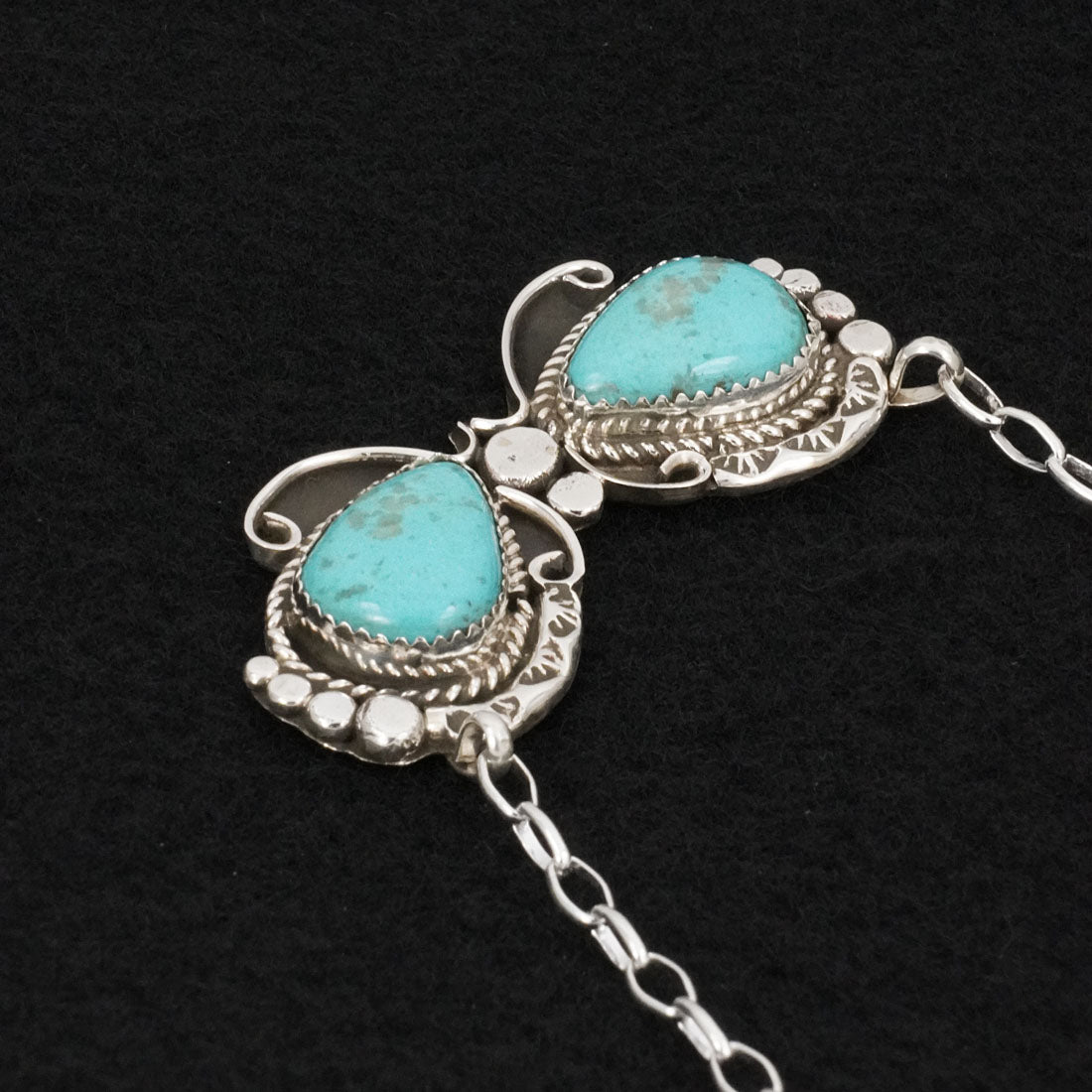 Phil Nez Turquoise & Sterling Silver Necklace