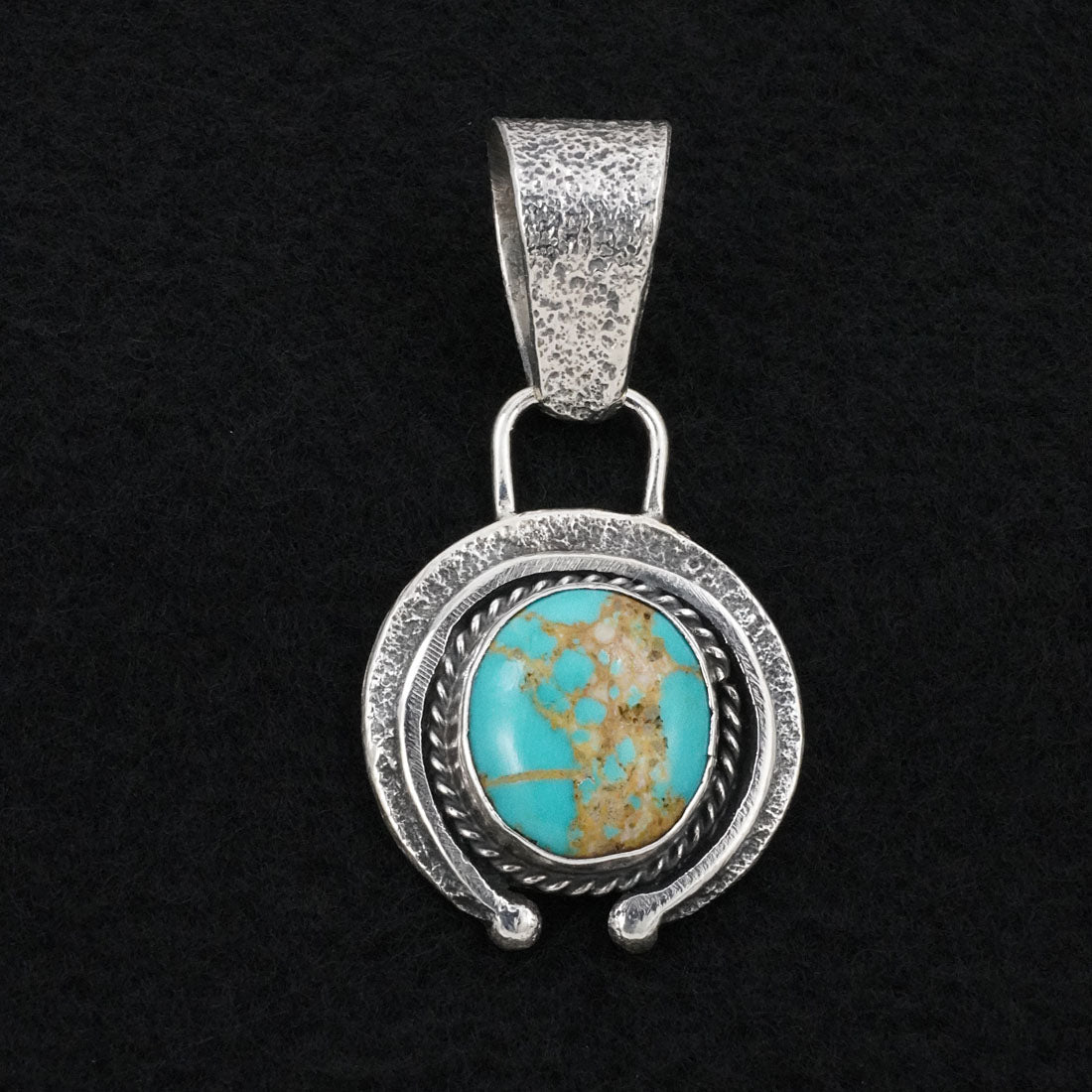 Delbert Arviso Turquoise & Sterling Silver Pendant