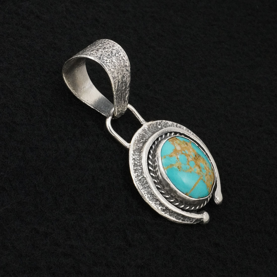 Delbert Arviso Turquoise & Sterling Silver Pendant