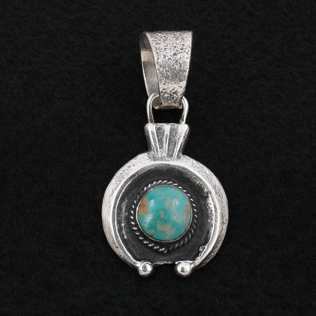 Delbert Arviso Turquoise & Sterling Silver Pendant