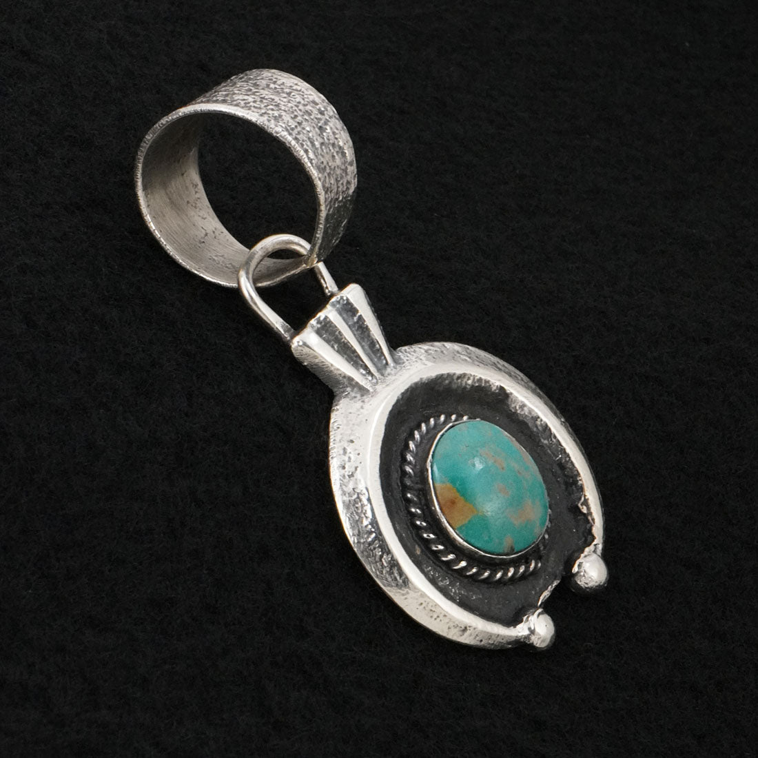 Delbert Arviso Turquoise & Sterling Silver Pendant