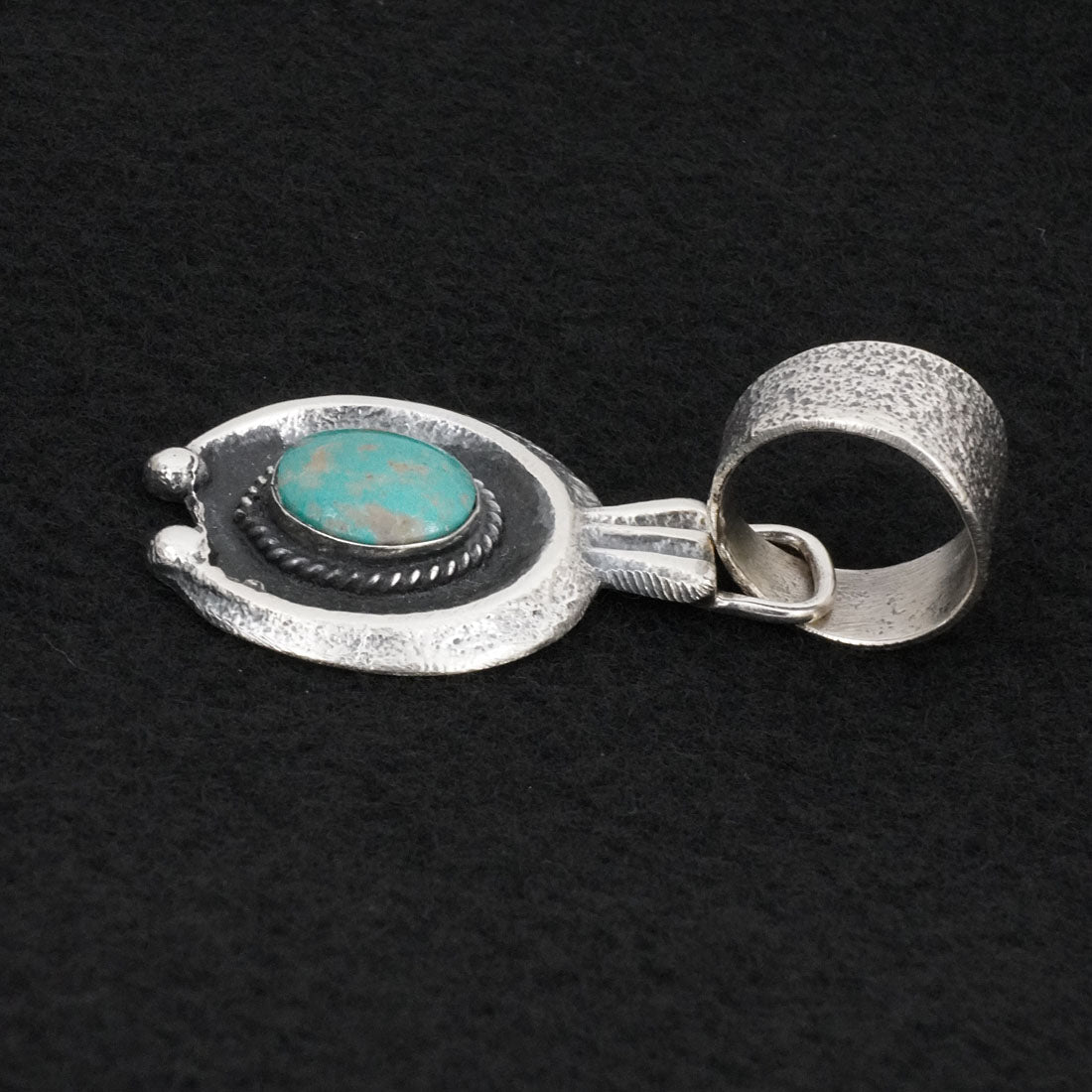 Delbert Arviso Turquoise & Sterling Silver Pendant
