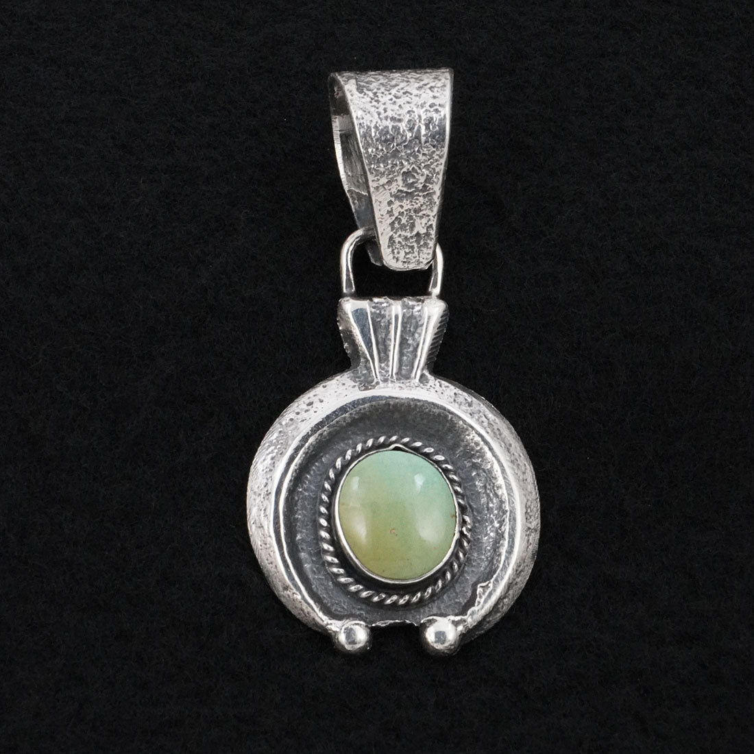 Delbert Arviso Turquoise & Sterling Silver Pendant