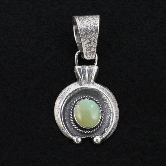 Delbert Arviso Turquoise & Sterling Silver Pendant