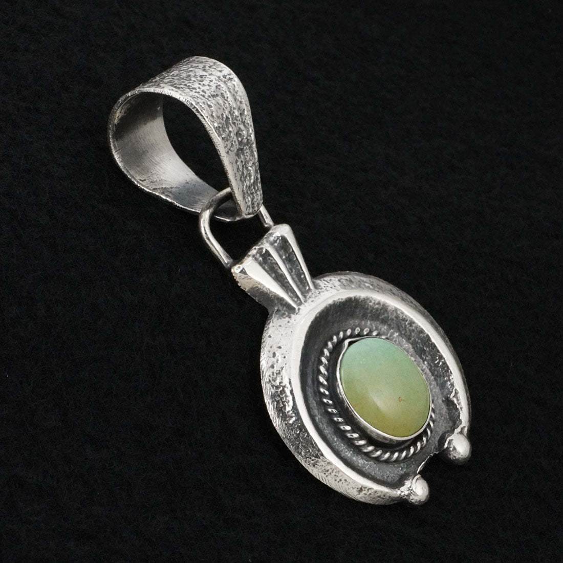 Delbert Arviso Turquoise & Sterling Silver Pendant