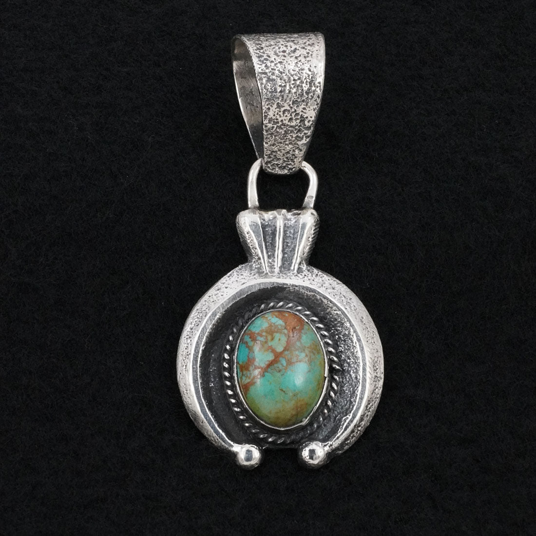 Delbert Arviso Turquoise & Sterling Silver Pendant