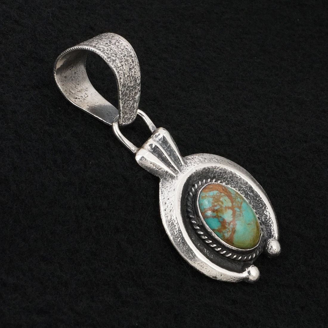 Delbert Arviso Turquoise & Sterling Silver Pendant