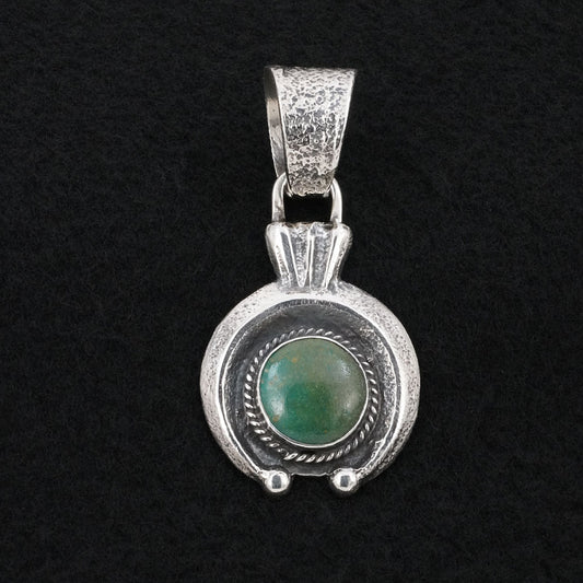 Delbert Arviso Turquoise & Sterling Silver Pendant
