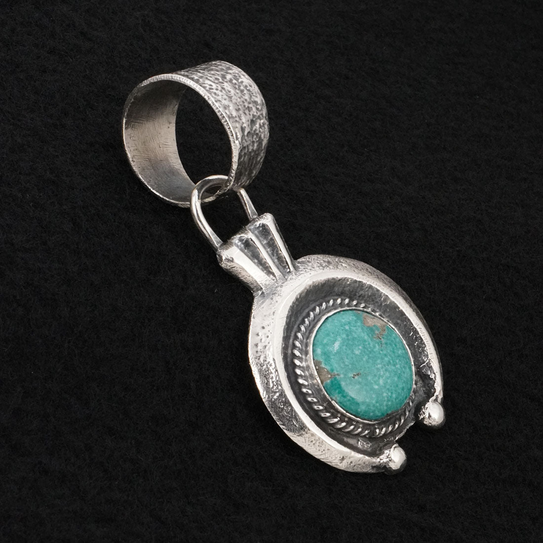 Delbert Arviso Turquoise & Sterling Silver Pendant