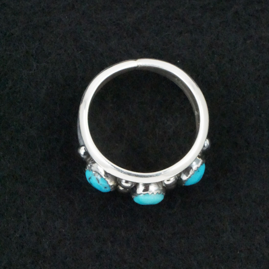 Paul Largo Turquoise & Sterling Silver Ring Sz. 10