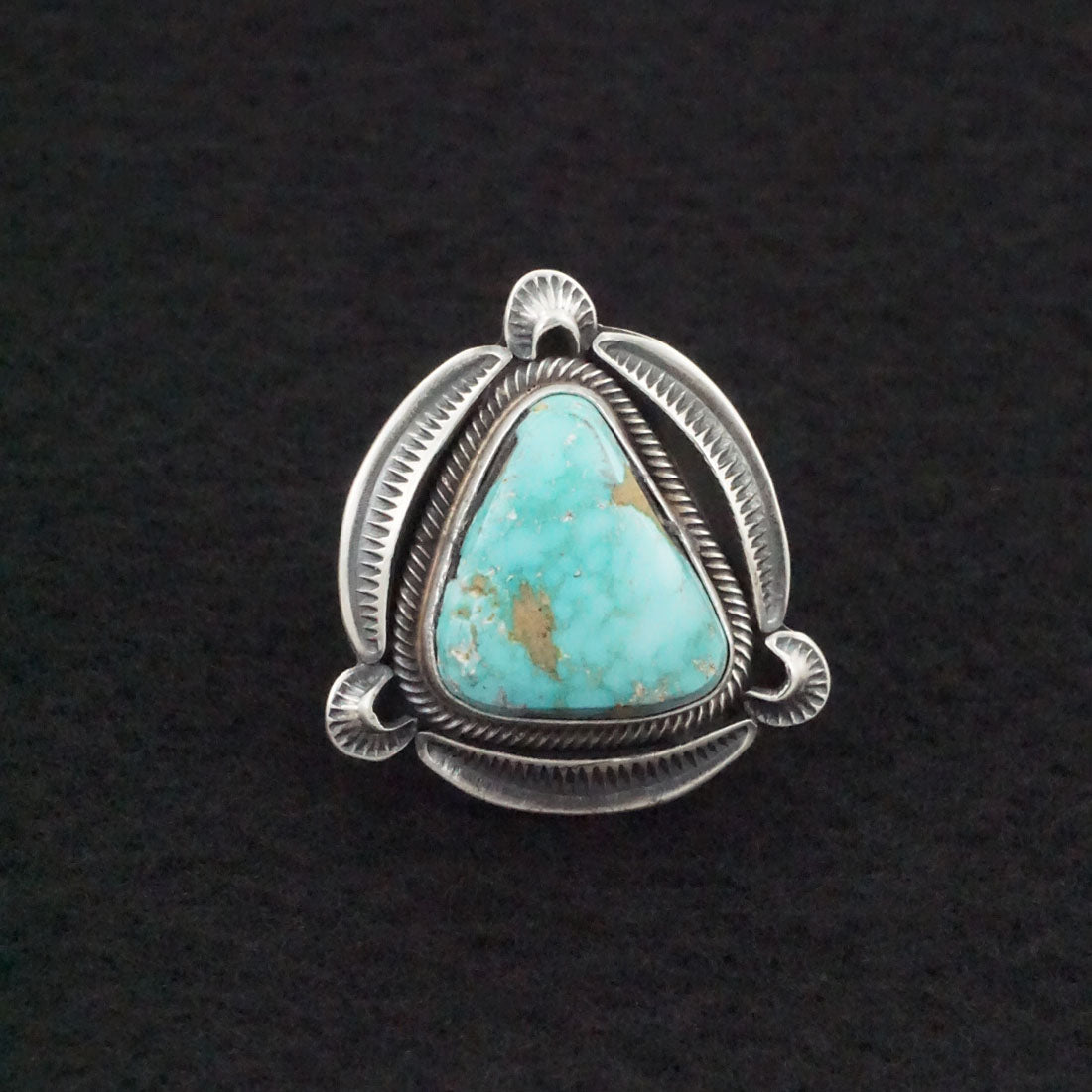 Randy Boyd Turquoise & Sterling Silver Ring Size 8