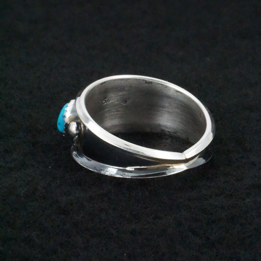 Paul Largo Turquoise & Sterling Silver Ring Sz. 12