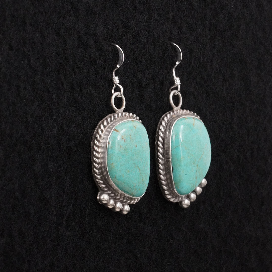 Leona Delgarito Turquoise & Sterling Silver Earrings
