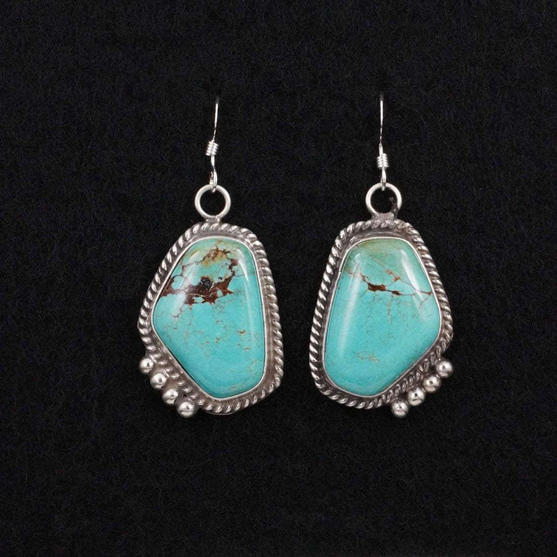 Leona Delgarito Turquoise & Sterling Silver Earrings