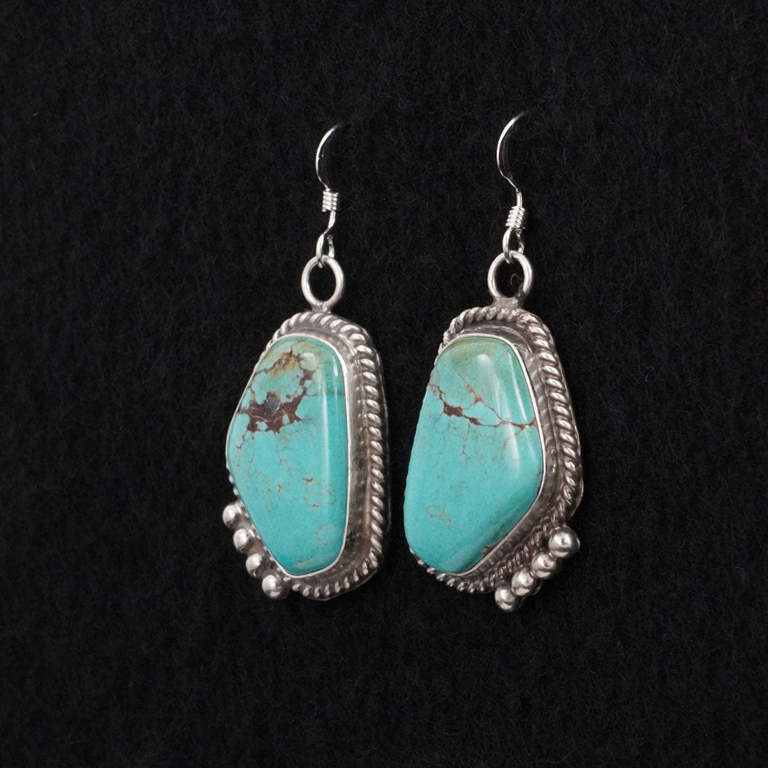 Leona Delgarito Turquoise & Sterling Silver Earrings