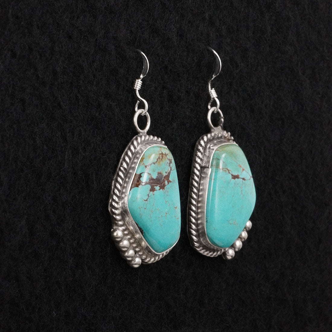Leona Delgarito Turquoise & Sterling Silver Earrings