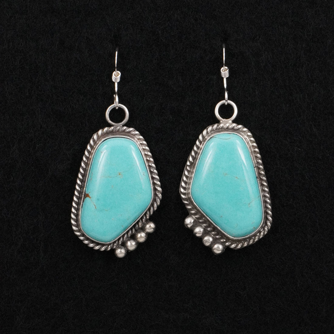 Leona Delgarito Turquoise & Sterling Silver Earrings