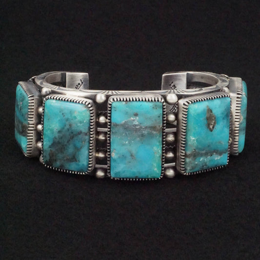 Mark Yazzie Turquoise & Sterling Silver Bracelet