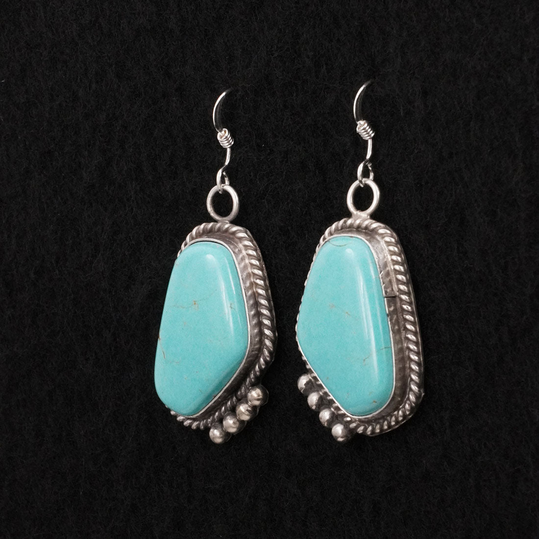Leona Delgarito Turquoise & Sterling Silver Earrings