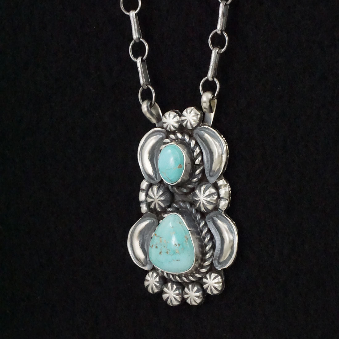 Jeff James Turquoise & Sterling Silver Necklace