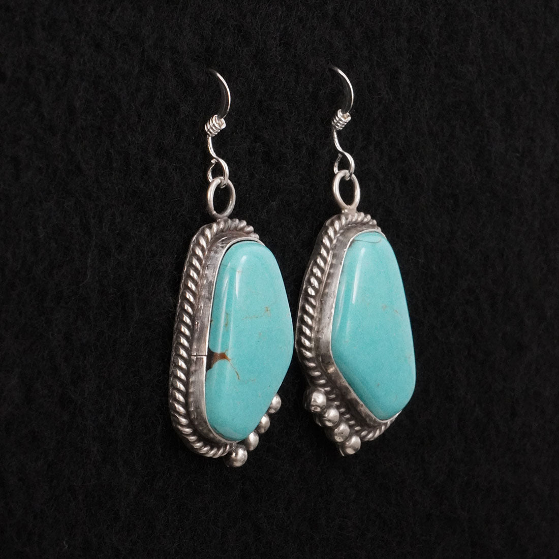 Leona Delgarito Turquoise & Sterling Silver Earrings