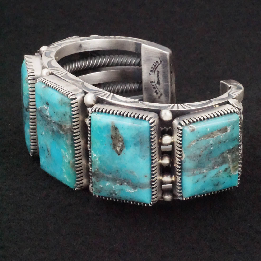 Mark Yazzie Turquoise & Sterling Silver Bracelet