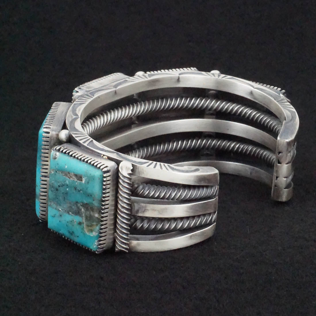 Mark Yazzie Turquoise & Sterling Silver Bracelet