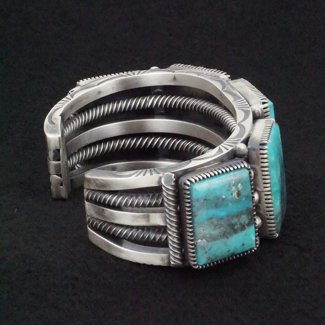 Mark Yazzie Turquoise & Sterling Silver Bracelet