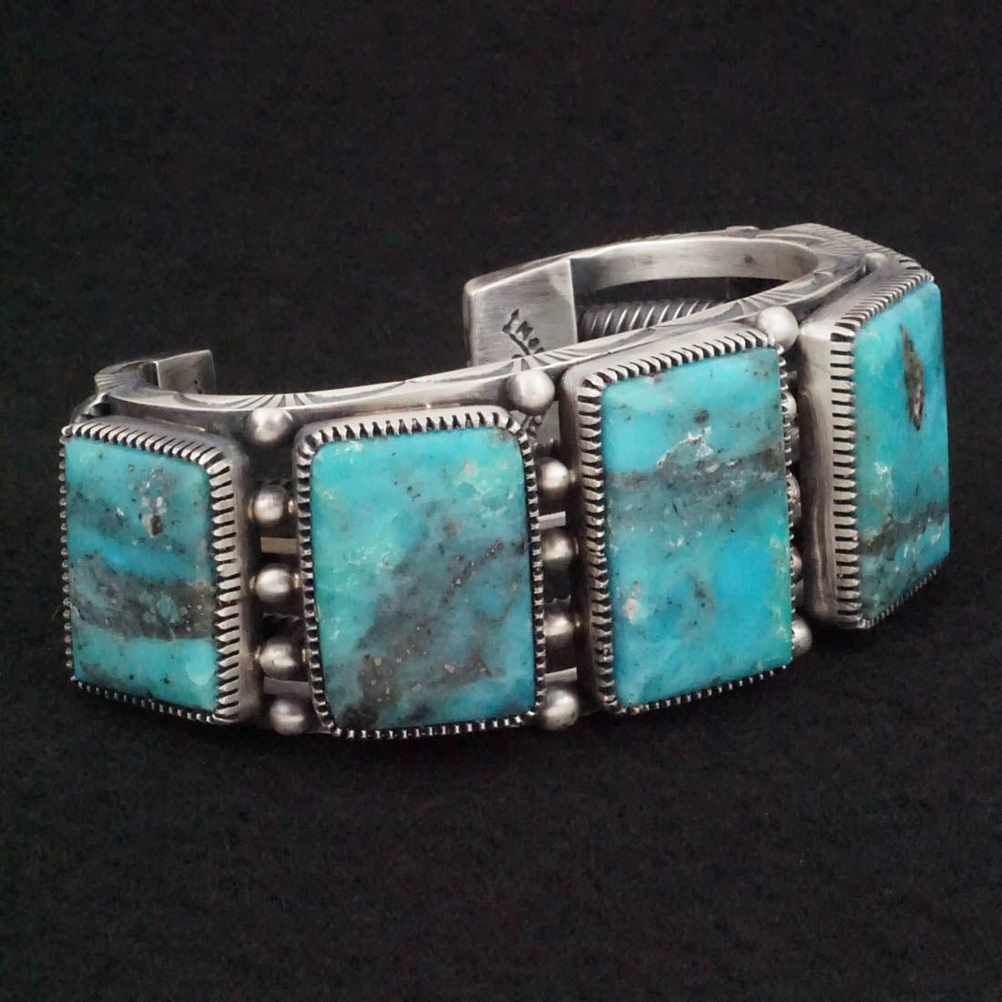 Mark Yazzie Turquoise & Sterling Silver Bracelet