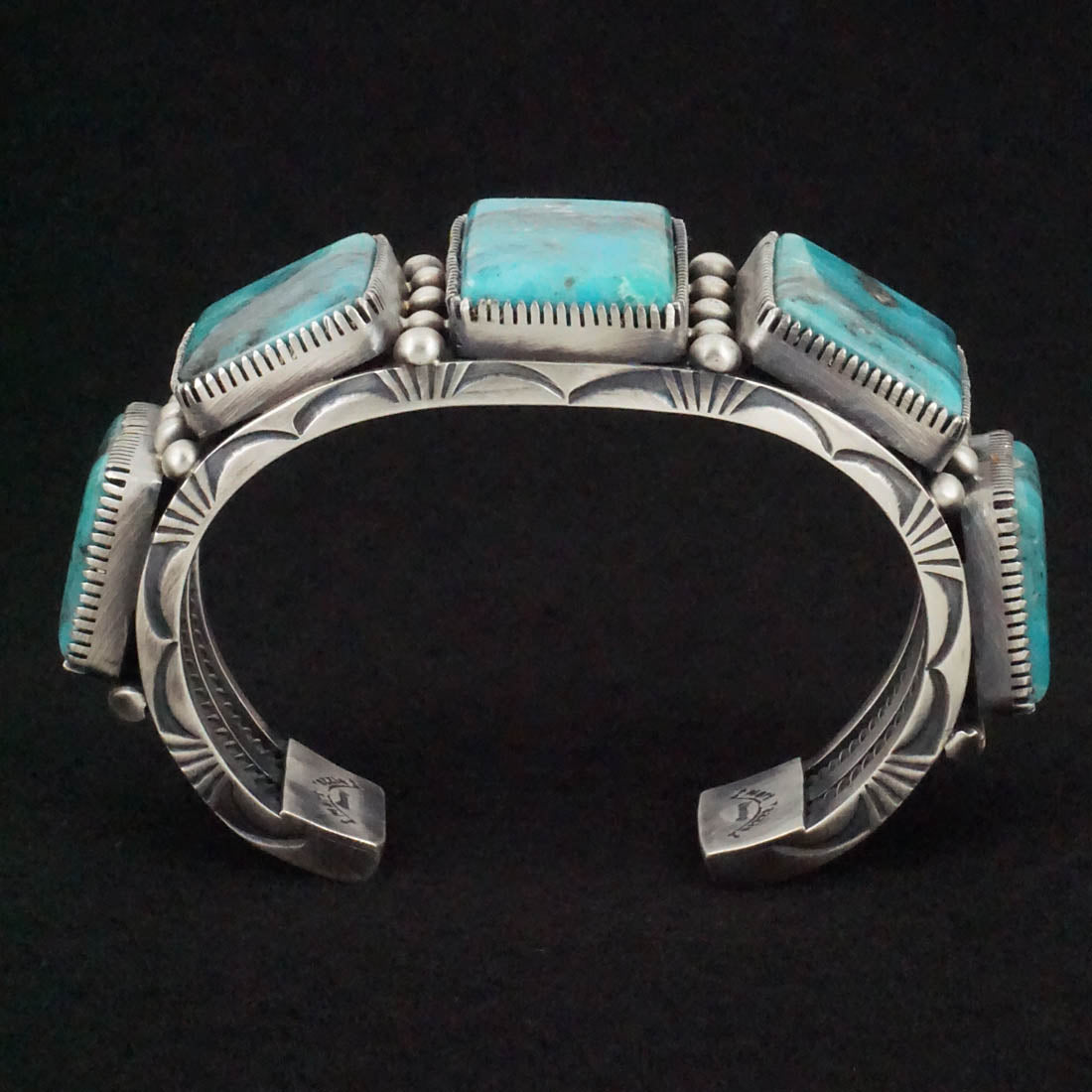 Mark Yazzie Turquoise & Sterling Silver Bracelet