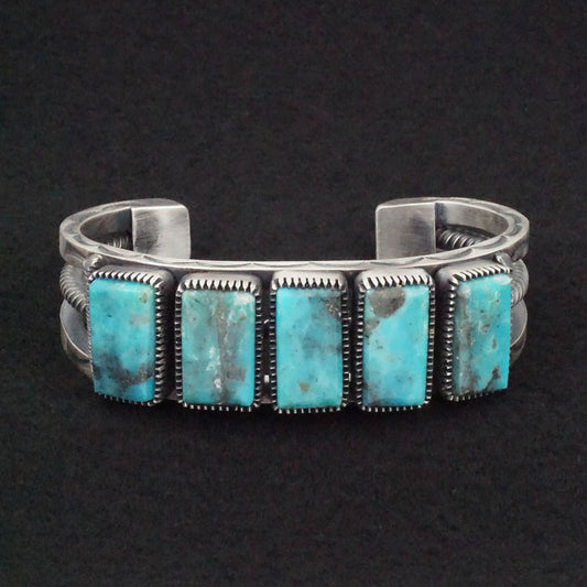 Mark Yazzie Turquoise & Sterling Silver Bracelet