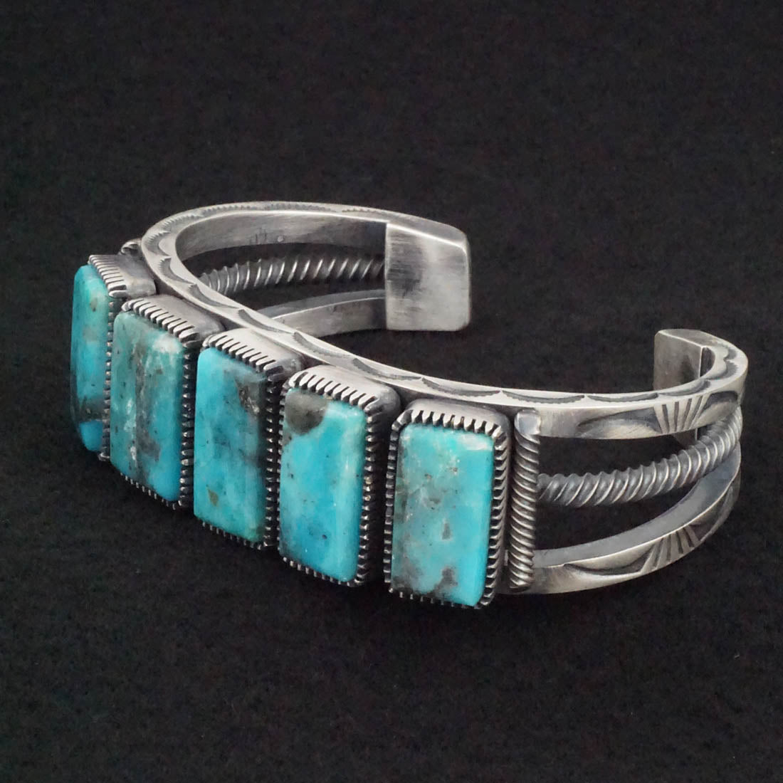 Mark Yazzie Turquoise & Sterling Silver Bracelet