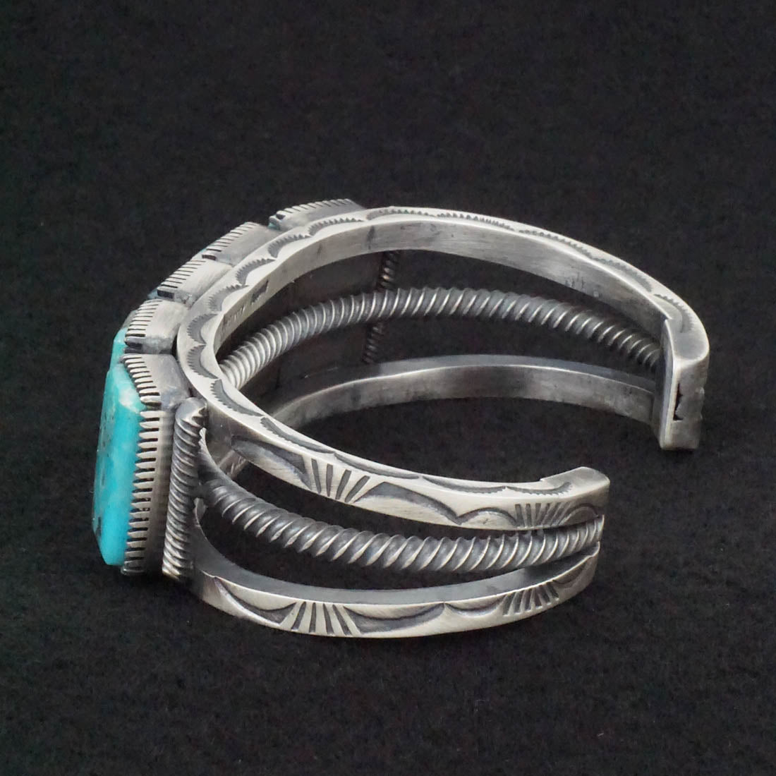 Mark Yazzie Turquoise & Sterling Silver Bracelet