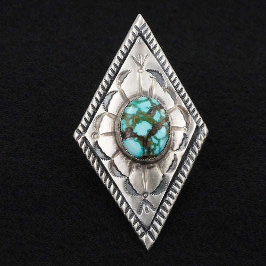 Dexter Martinez Turquoise & Sterling Silver Ring Size 7