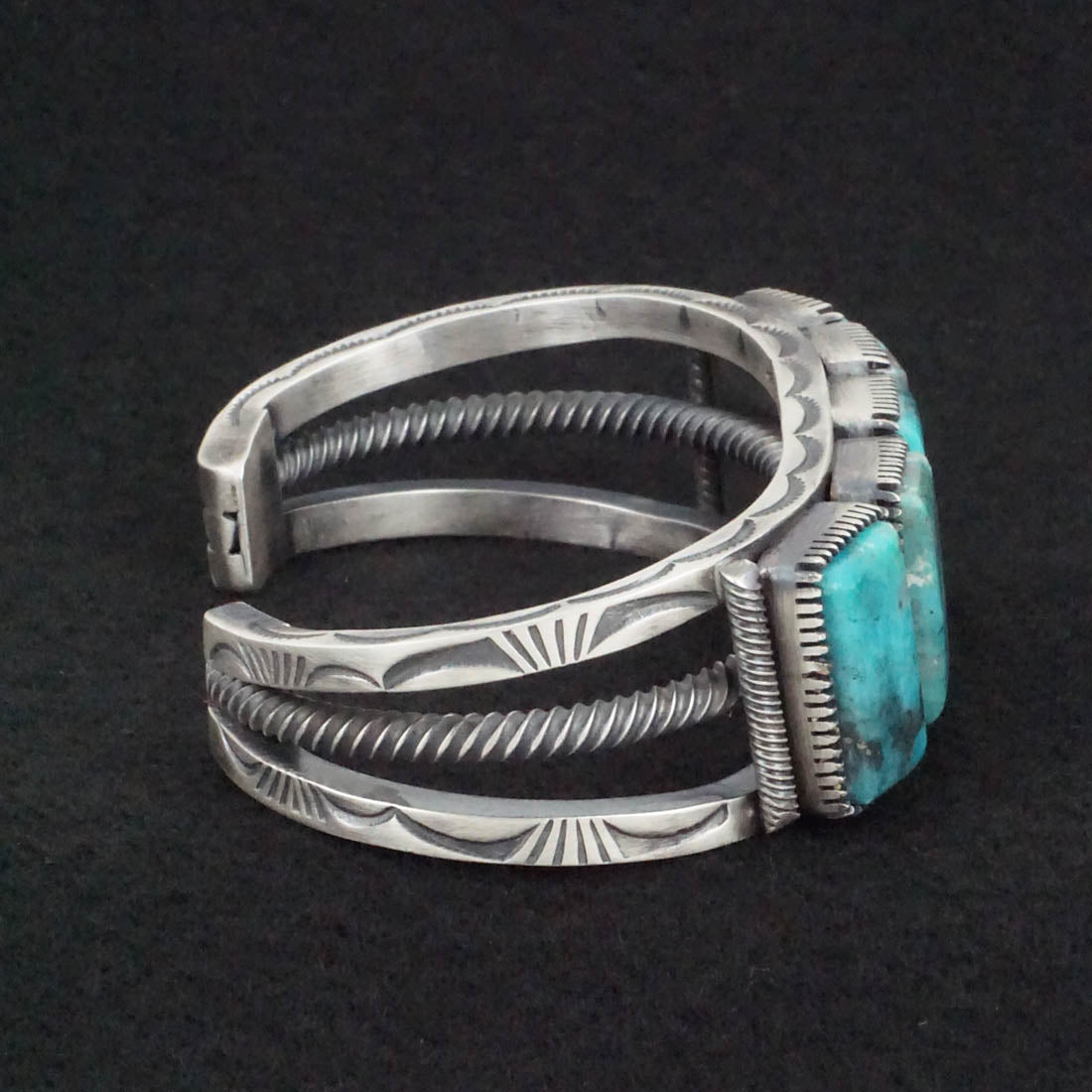 Mark Yazzie Turquoise & Sterling Silver Bracelet