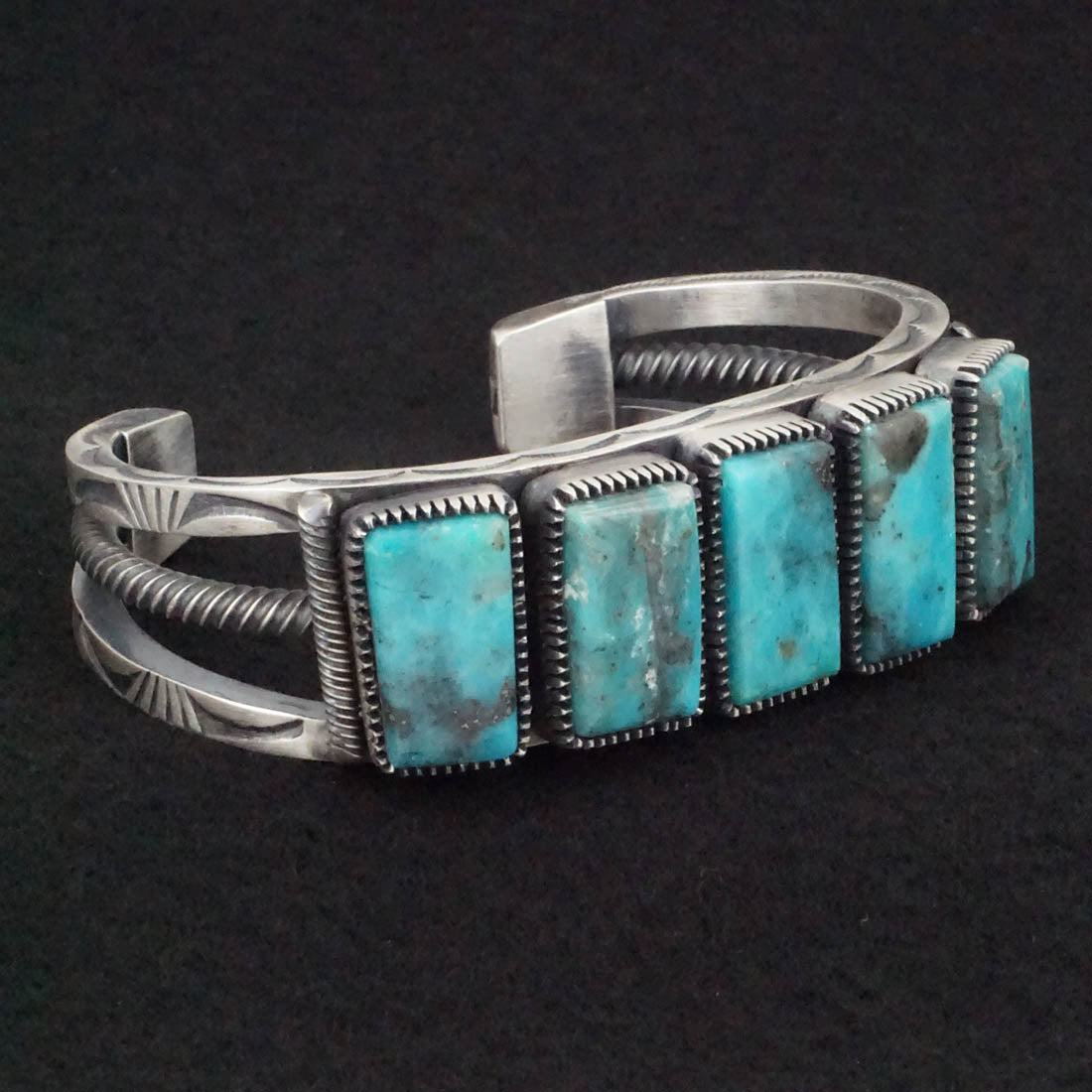 Mark Yazzie Turquoise & Sterling Silver Bracelet