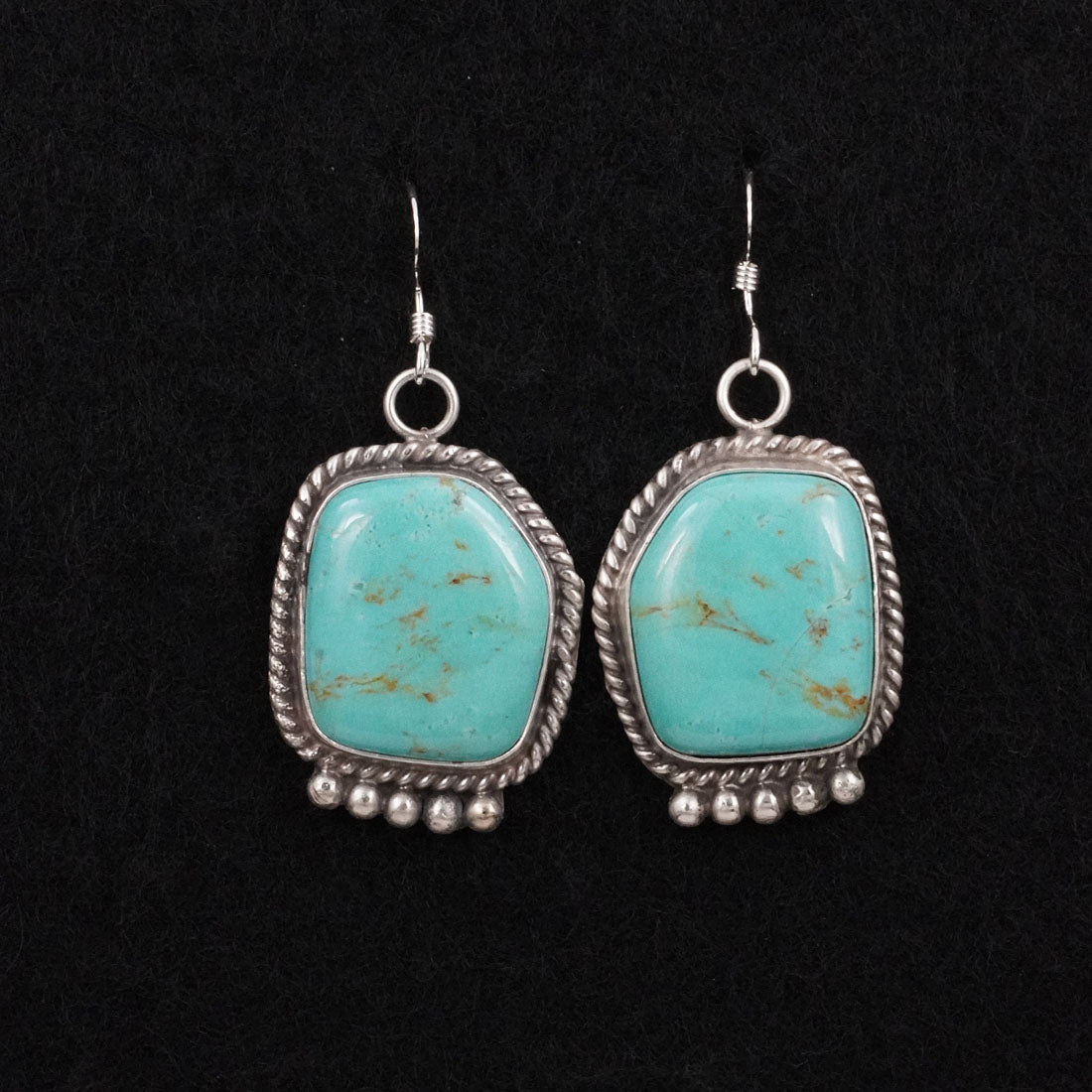 Leona Delgarito Turquoise & Sterling Silver Earrings